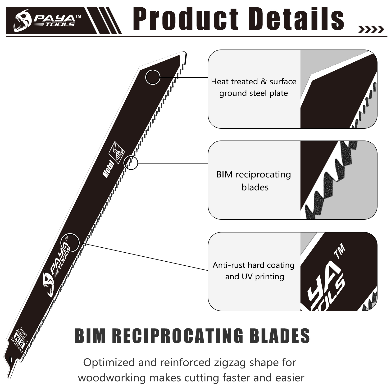 PAYA 10PCS 9Inch Metal Cutting - Metal Saw Reciprocating recensie en prijs