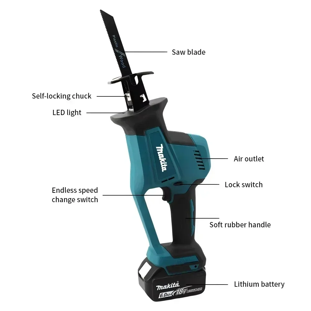 Makita DJR189 18V Cordless Ele - Metal Saw Reciprocating recensie en prijs
