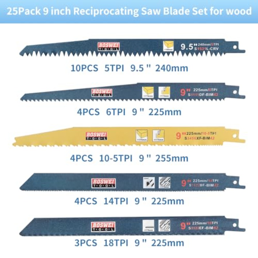 9 Inch Reciprocating Saw Blade - Metal Saw Reciprocating recensie en prijs