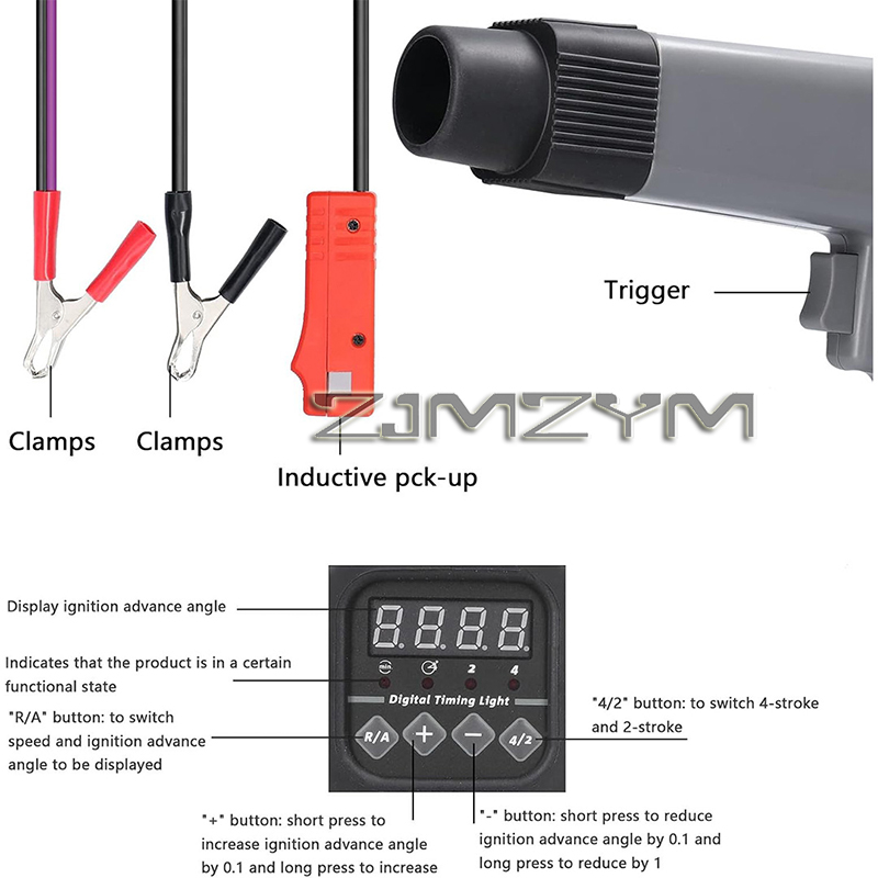 12V Digital Display Ignition T - Timing Light Gun recensie en prijs