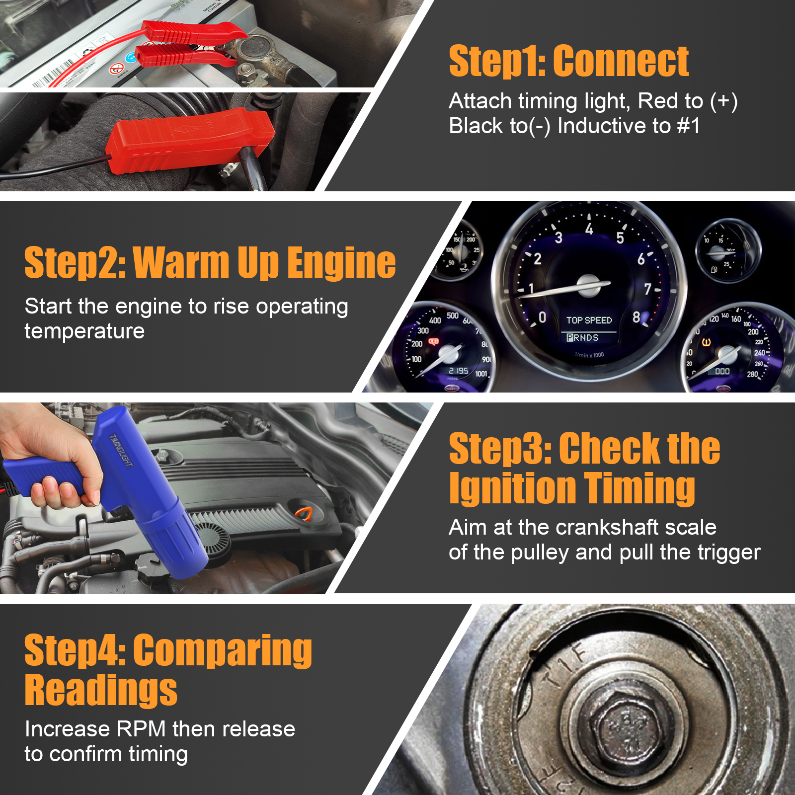 12V Inductive Ignition Timing  - Timing Light Gun recensie en prijs