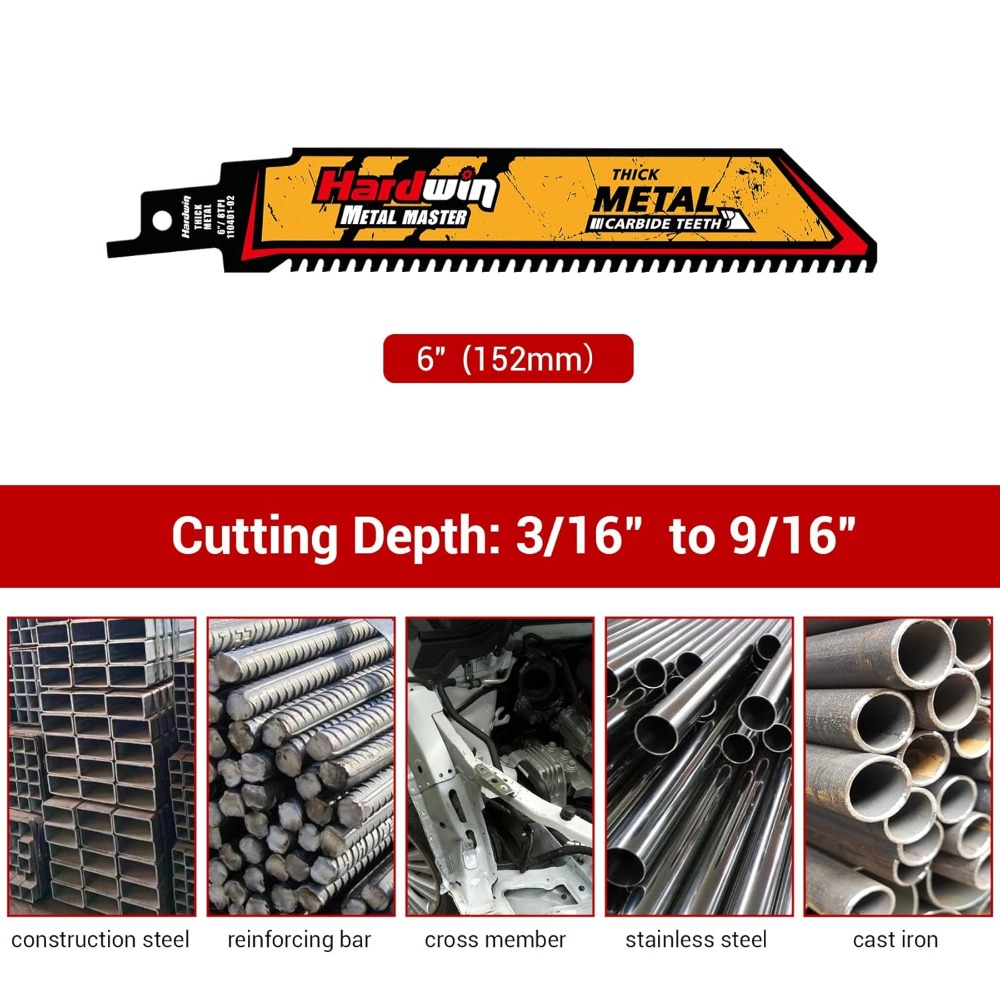 6-Inch 8 TPI Carbide Reciproca - Metal Saw Reciprocating recensie en prijs